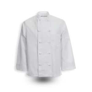 PinnacleHD NEW C330 White Knot Button Chef Coat Jacket - Size 46L